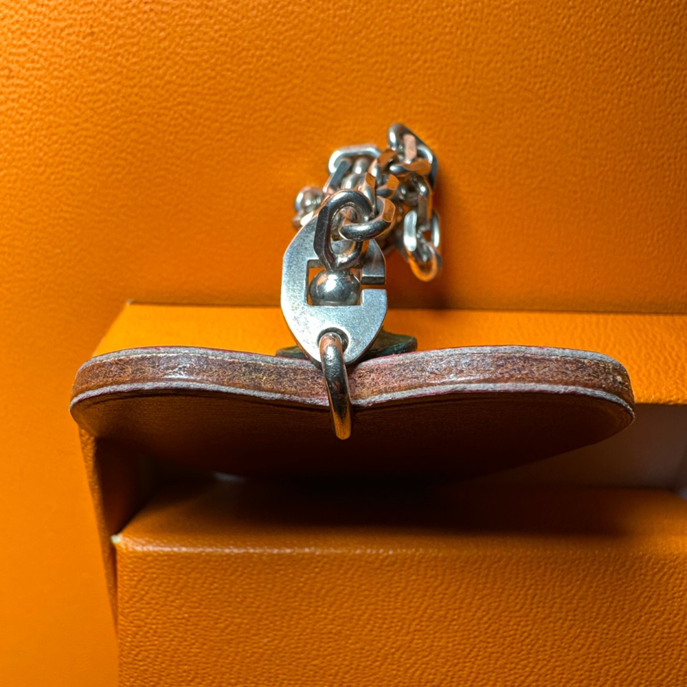 Hermes Apple charm .925 silver/sterling silver chain great for your Birkin Kelly - Picture 4 of 13